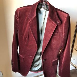 J.Crew Women’s Burgundy Suede Blazer